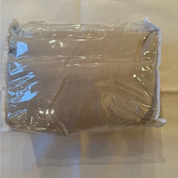 NWT XTMYI Back Tab/Hooks Linen Cotton Sheer Curtains 50"w x 45"l Oatmeal/Beige - Picture 6 of 6